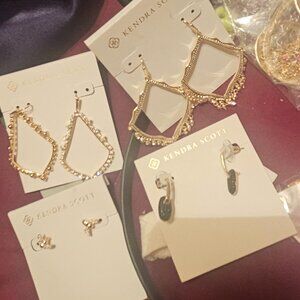 Kendra Scott drusy necklaces - gold